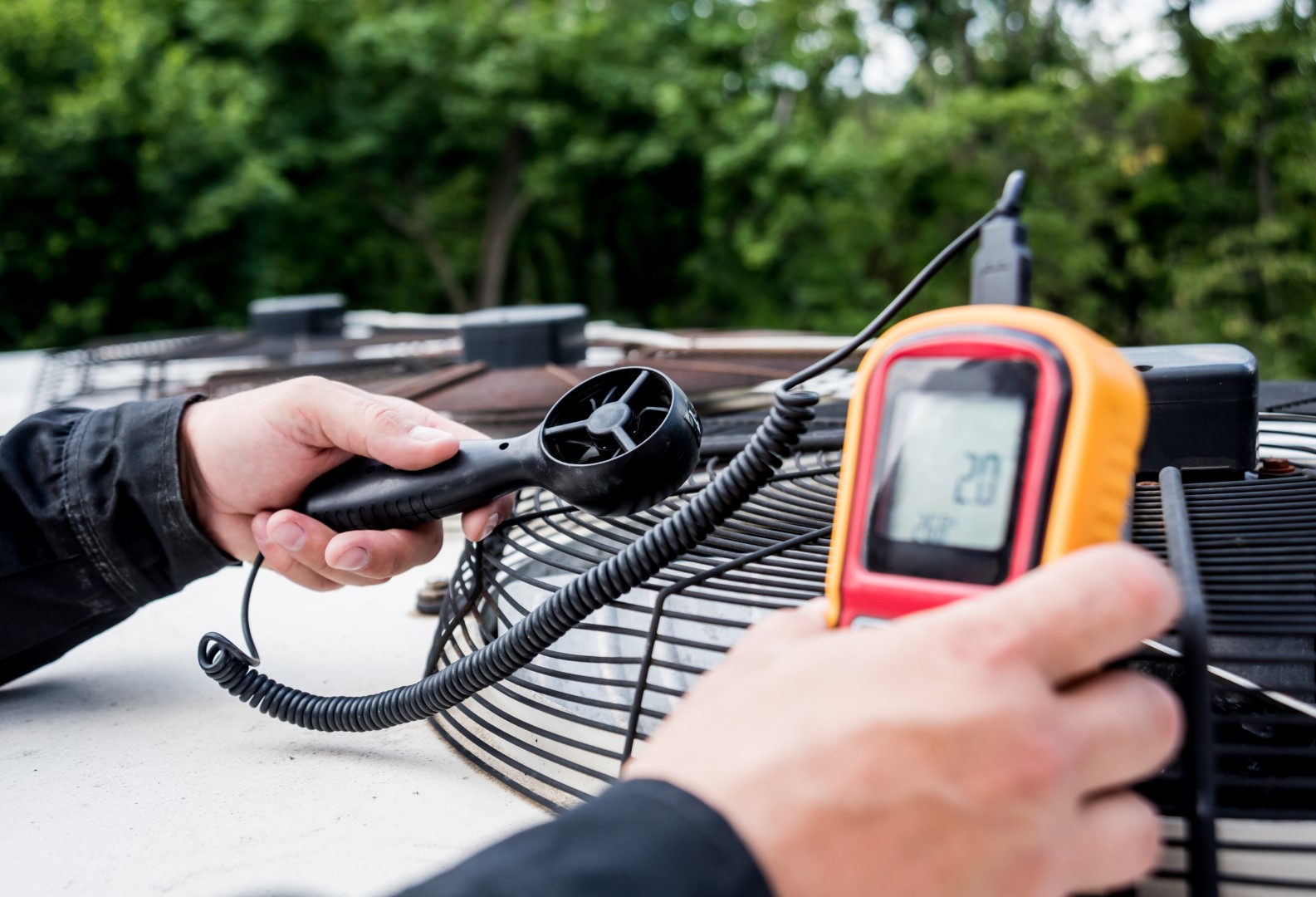 technician use hand held anemometer measuring air 2026 01 11 09 33 37 utc Large